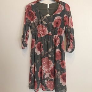 Pink Blush Maternity/Casual floral dress, size M
